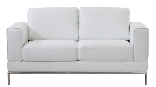 Kiana 2-istuttava sohva valkoinen nahka