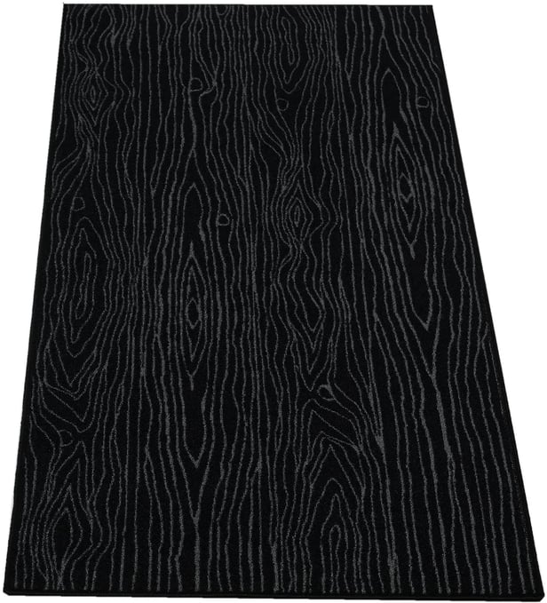 Puun Pintaa musta matto 80x400 cm, musta
