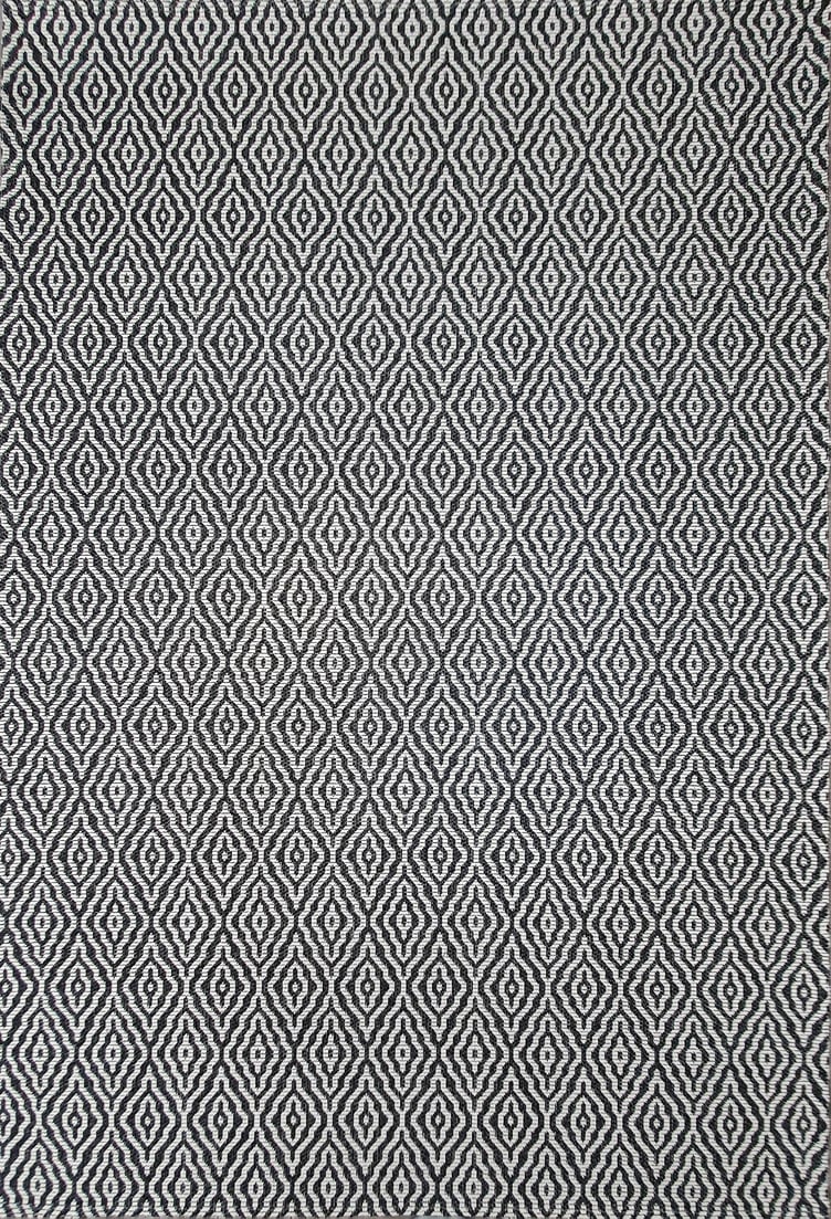 Verona matto 158x230 cm, musta / valkoinen