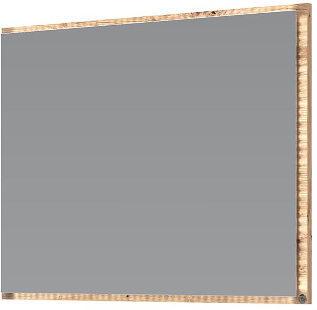 Kupla peili 80cm led-valolla, artisan tammi