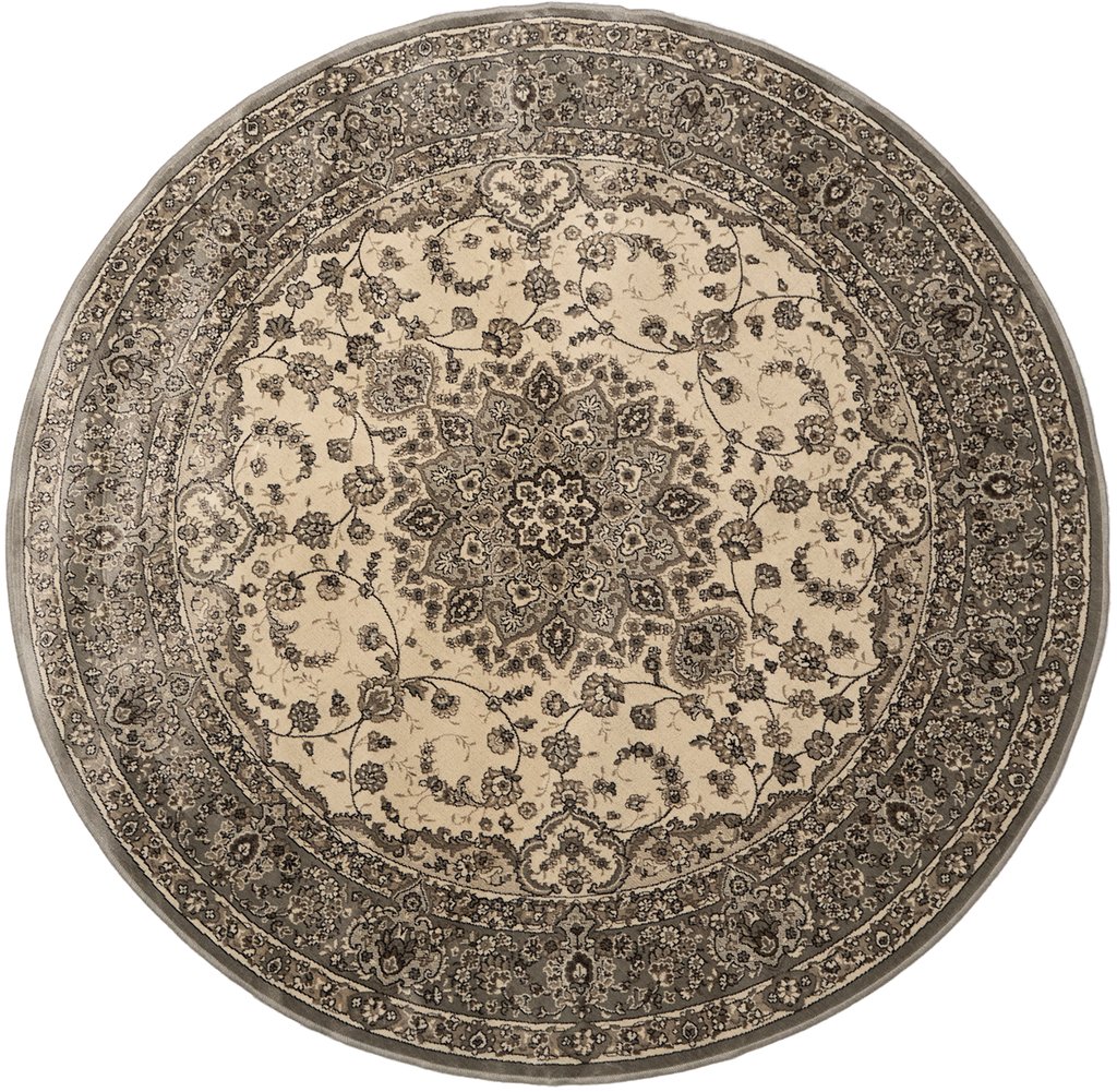 Royal palace matto ø160 cm harmaa/beige