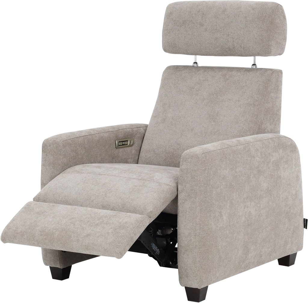 Zero Ergo Motor recliner-lepotuoli, Cloud 09 ruskea / wenge jalka