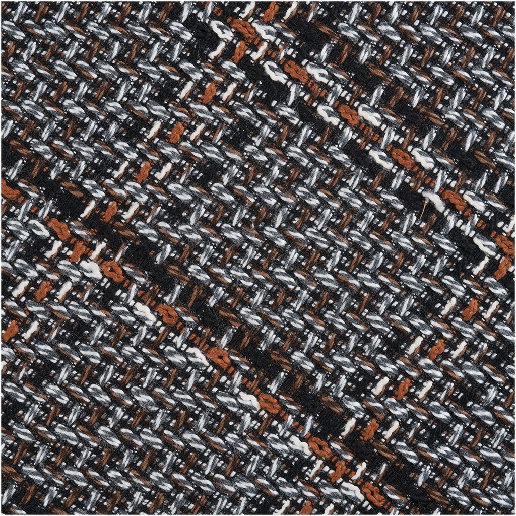 House Nordic rahi, musta, ruskeat jalat, ø50x36 cm