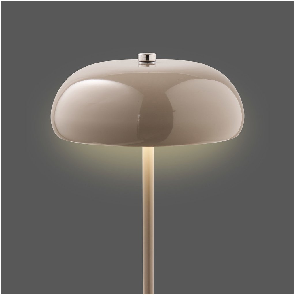 House Nordic ladattava pöytävalaisin, metalli, taupe, ø16 cm