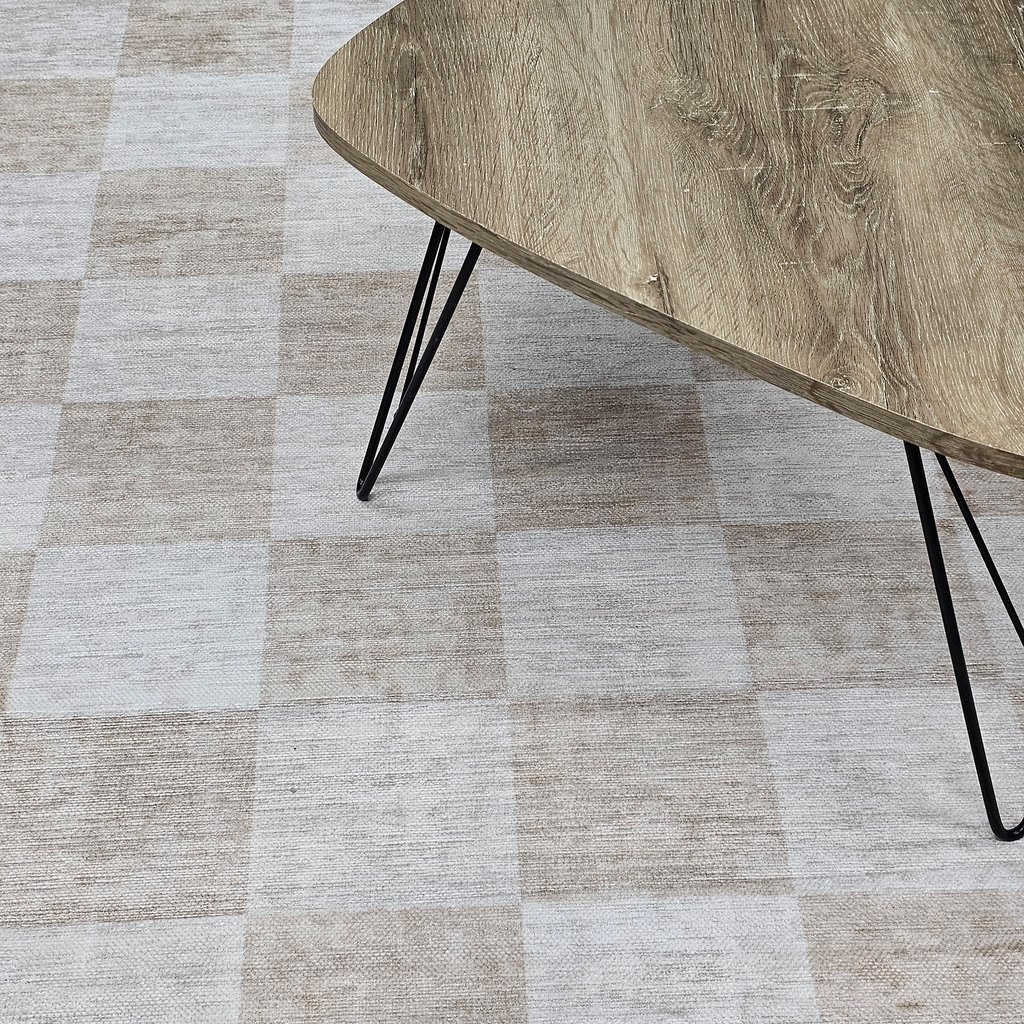 Ruutu matto 160x230cm beige