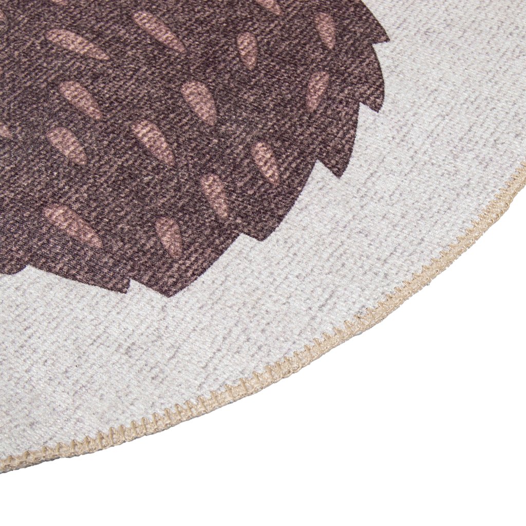 Siilinen matto ø120 cm beige