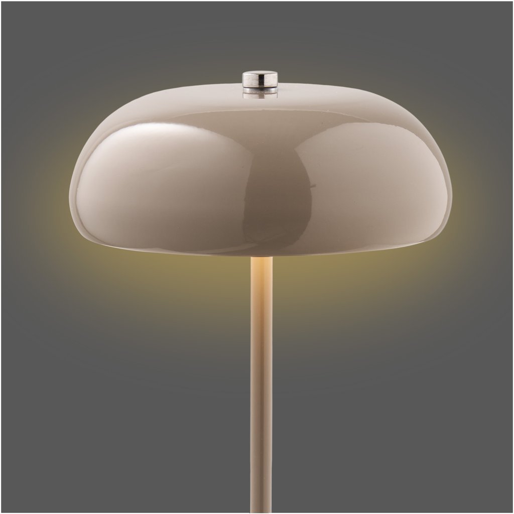 House Nordic ladattava pöytävalaisin, metalli, taupe, ø16 cm
