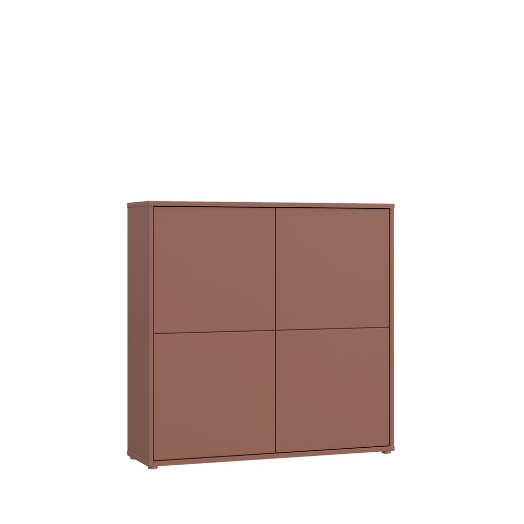 Kajo kaappi 4-ovinen terracotta