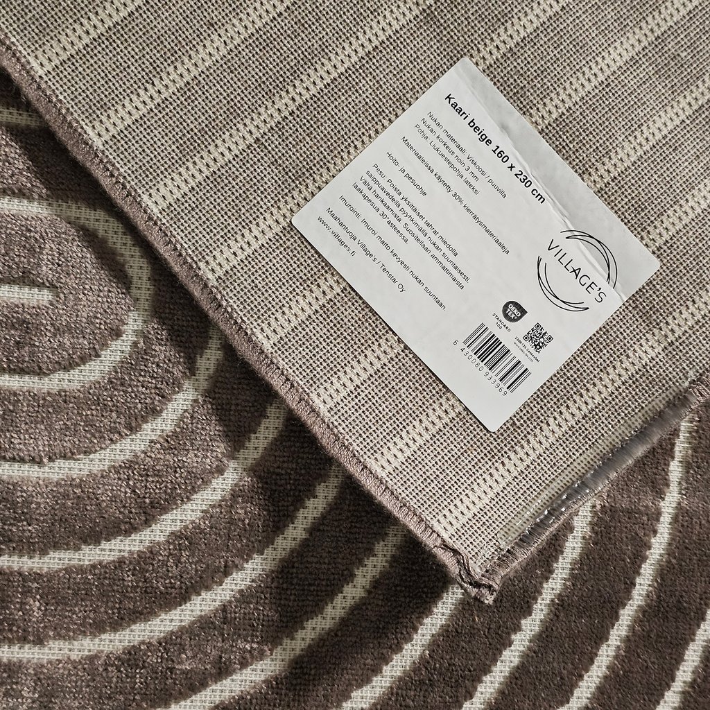 Kaari matto 200x290 cm beige