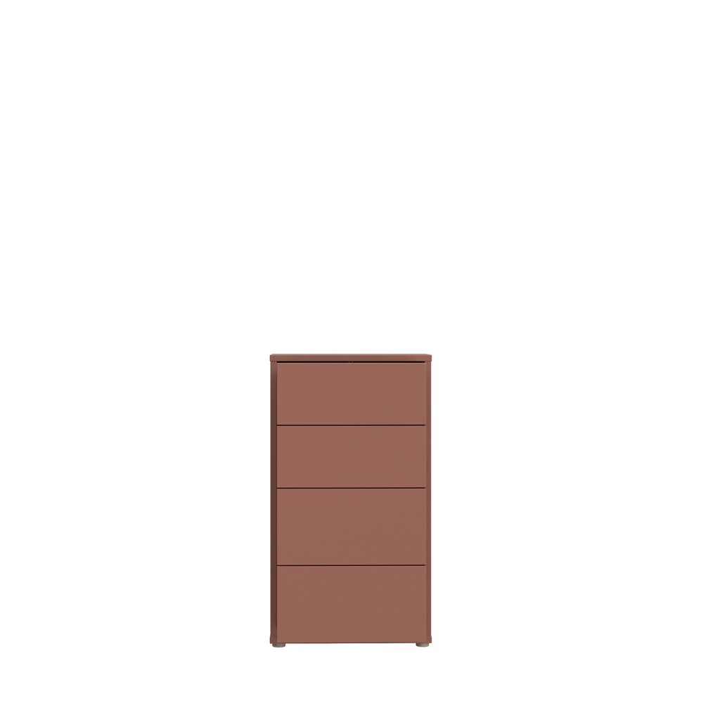 Kajo lipasto 4-ltk kapea terracotta