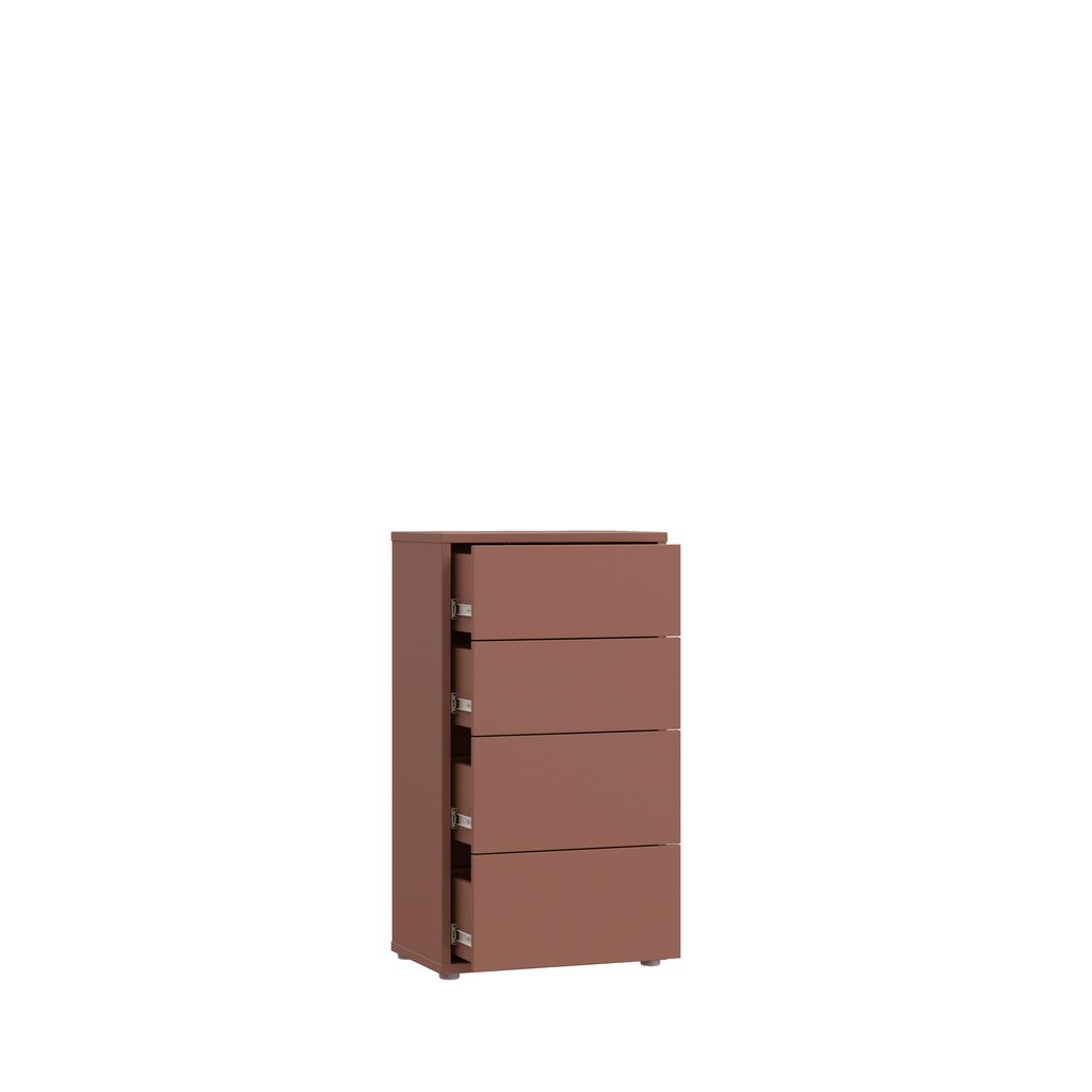 Kajo lipasto 4-ltk kapea terracotta