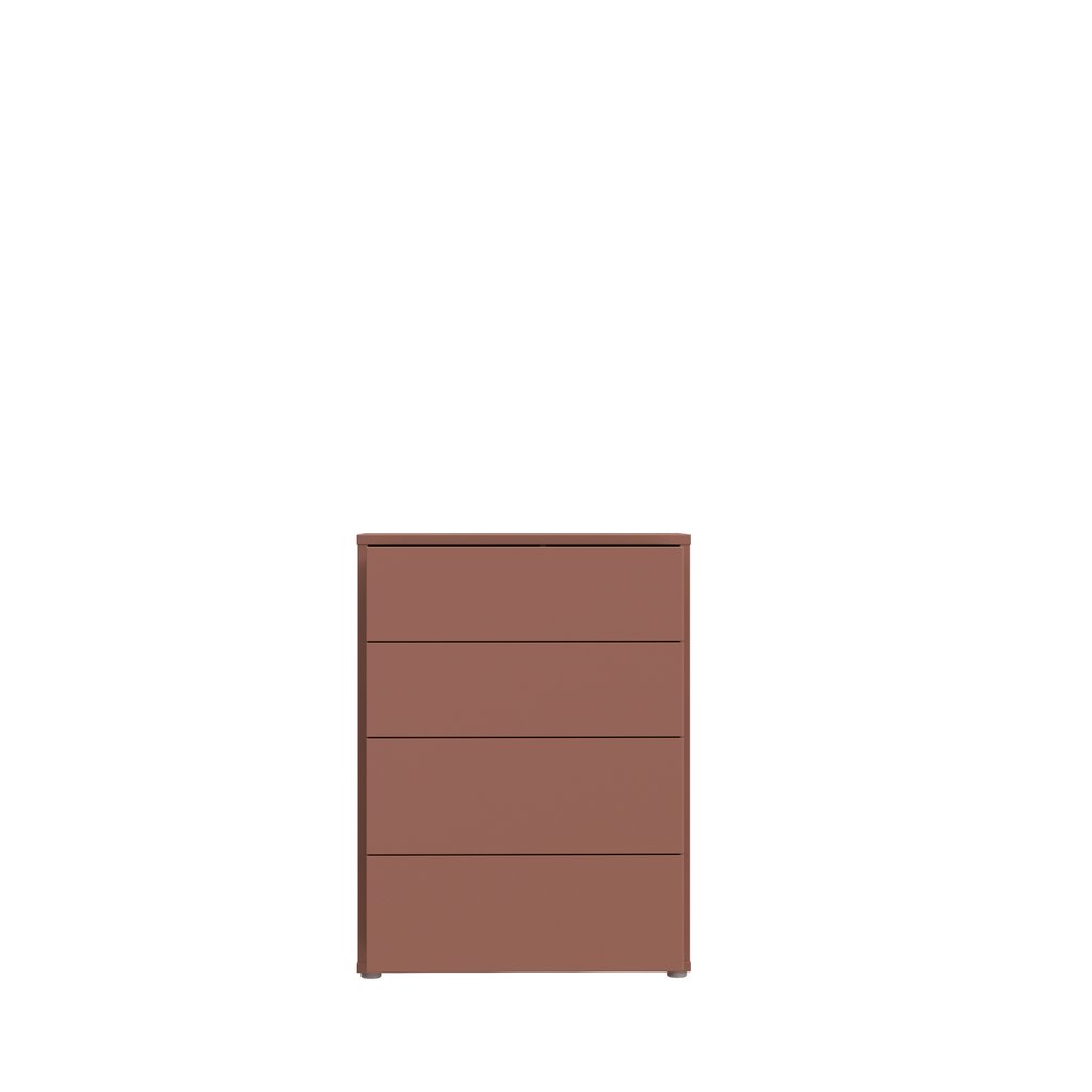Kajo lipasto 4-ltk leveä terracotta