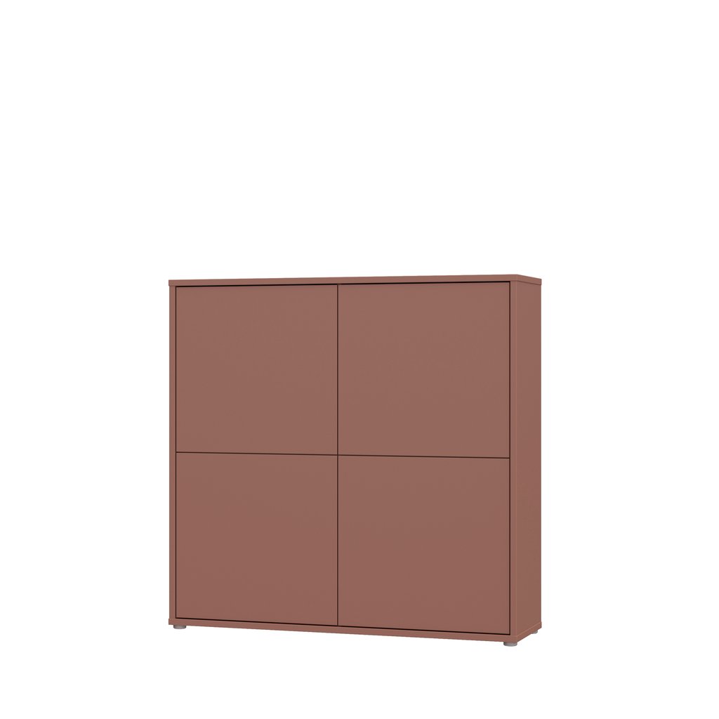Kajo kaappi 4-ovinen terracotta