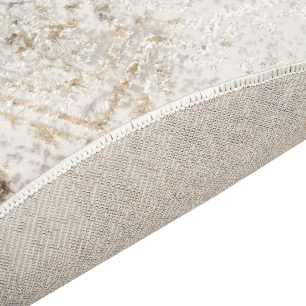 Luna matto ø160 cm valkoinen-beige
