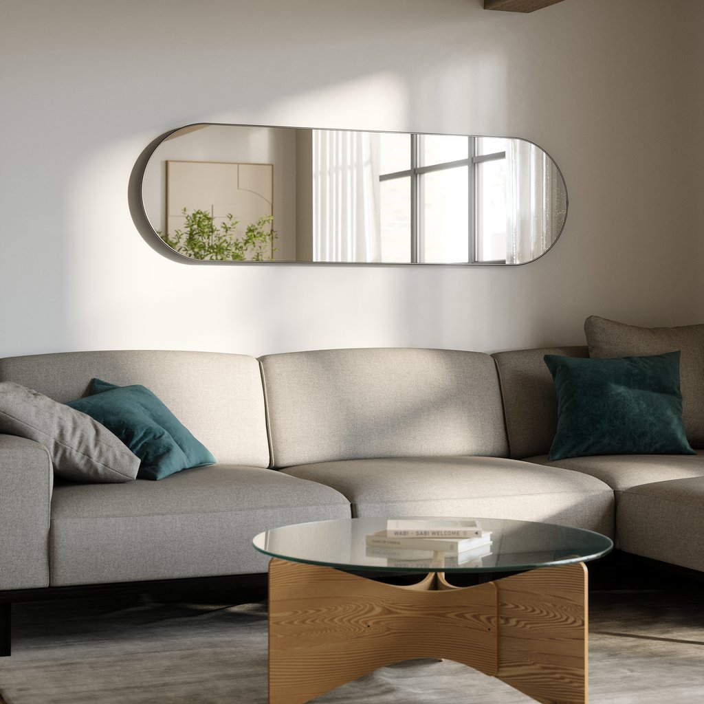Umbra Hubba Pill peili 157x45 cm titanium