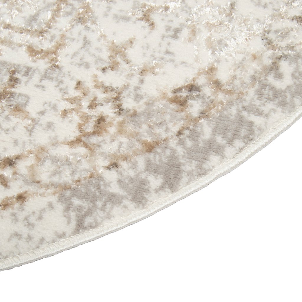 Luna matto ø160 cm valkoinen-beige