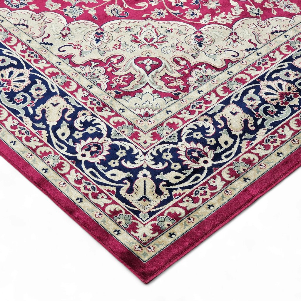 Lindos matto 200x290 cm punainen: Kaunis punainen juuttimatto, 160x230 cm. Luonnonkuitumatto tuo lämpöä ja tyyliä sisustukseen, täydellinen olohuoneeseen tai makuuhuoneeseen.