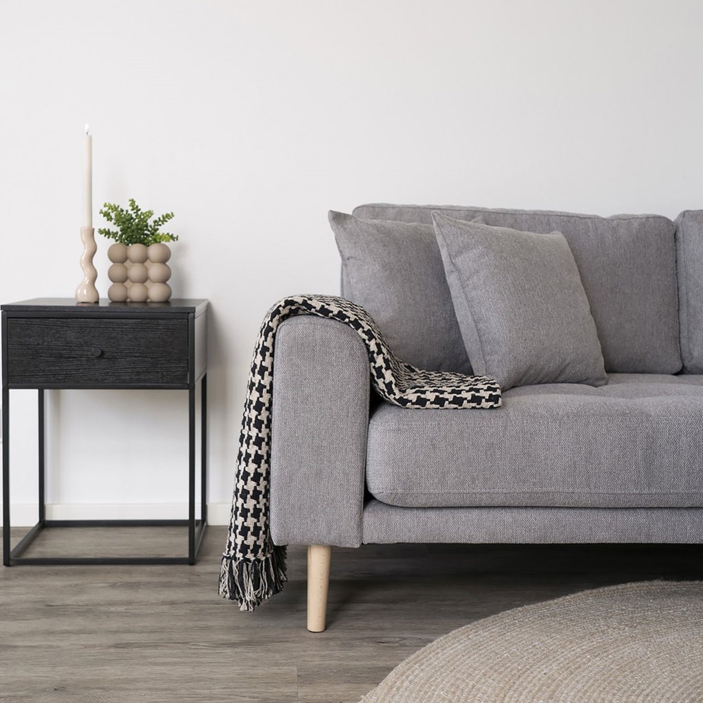 House Nordic Vita yöpöytä 1-laatikolla, musta
