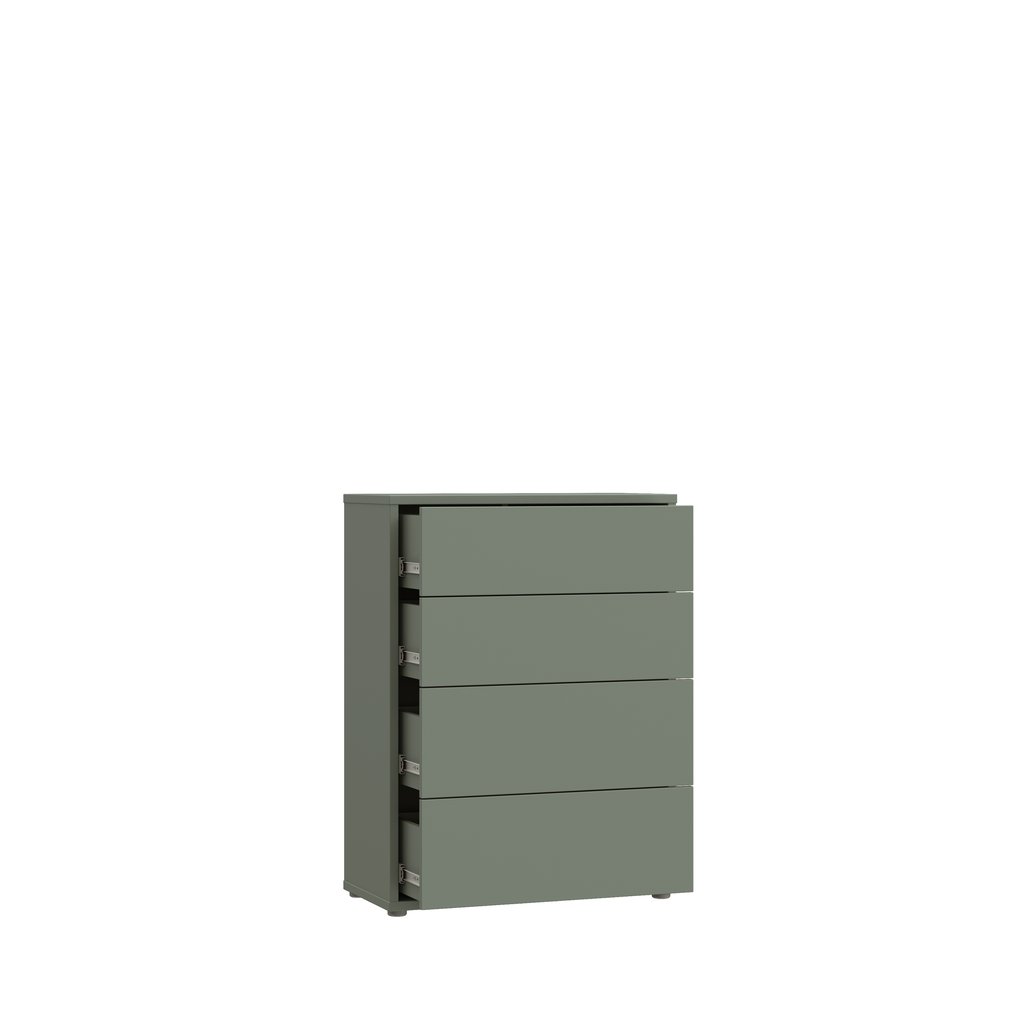 Kajo lipasto 4-ltk leveä sage/vihreä