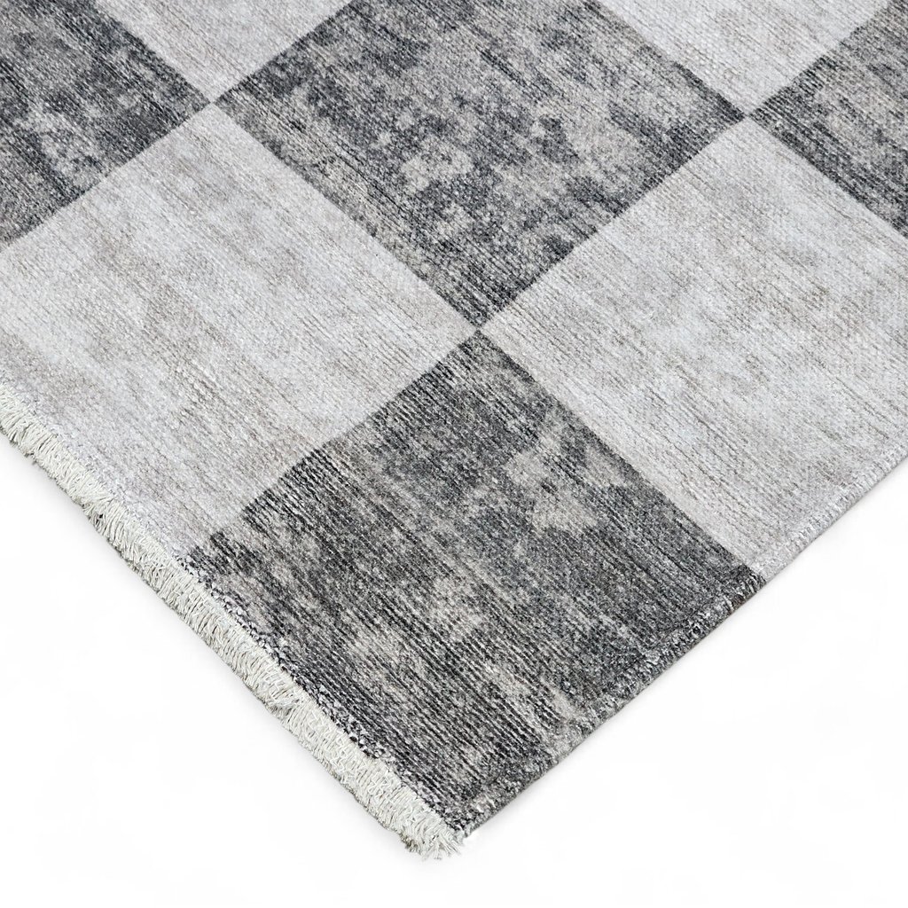 Ruutu matto 200x290cm harmaa