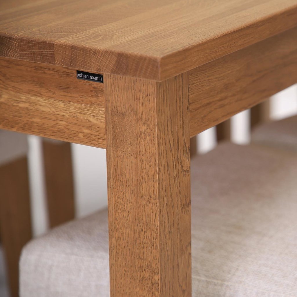 Elise ruokapöytä 90x175 teak tammi