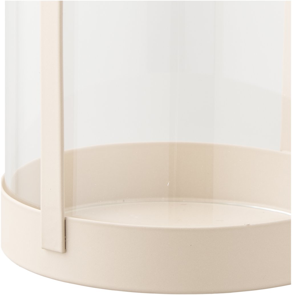 Hurricane lyhtysetti lasi/beige metalli, (2kpl/setti)