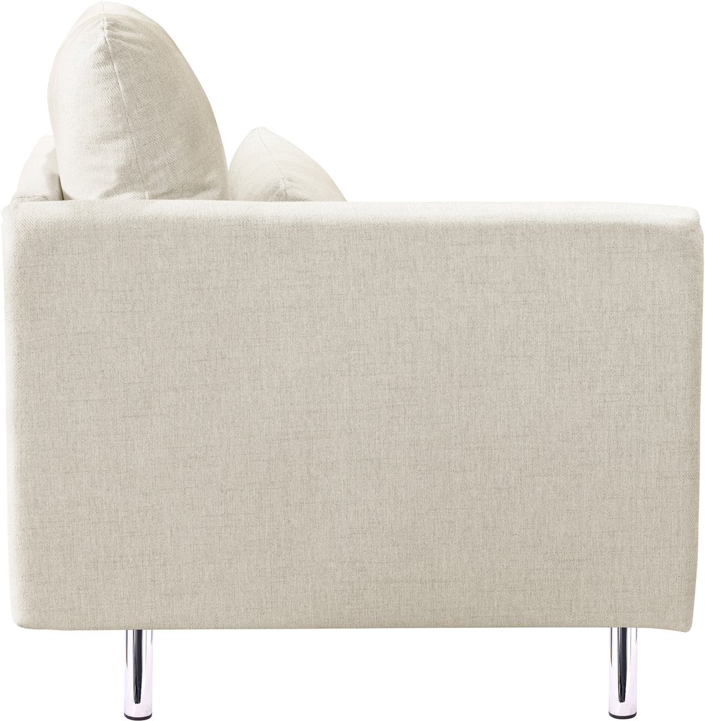 Lotti sohvan päätyosa (vasen) beige: Tyylikäs beige kulmasohva, joka täydentää olohuoneen sisustusta. Mukautettava moduulisuunnittelu tarjoaa mukavuutta ja tilaa rentoutumiseen.
