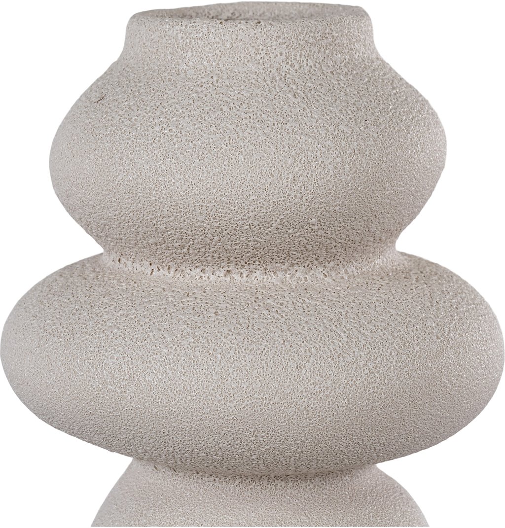 House Nordic maljakko, keramiikka, beige, pyöreä 14,5x26,5 cm