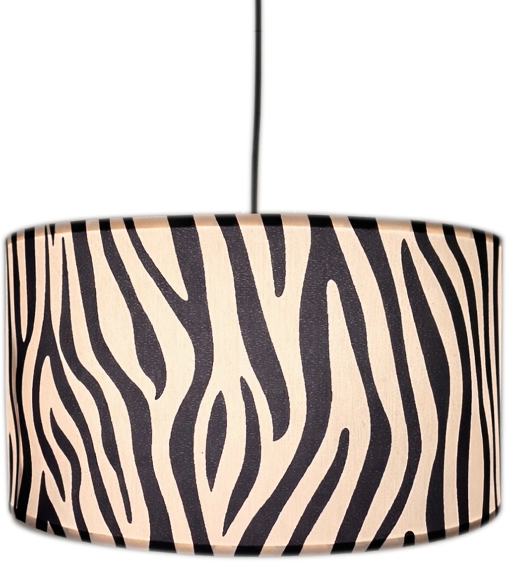 Zany zebra ø50 riippuvalaisin musta/valkoinen