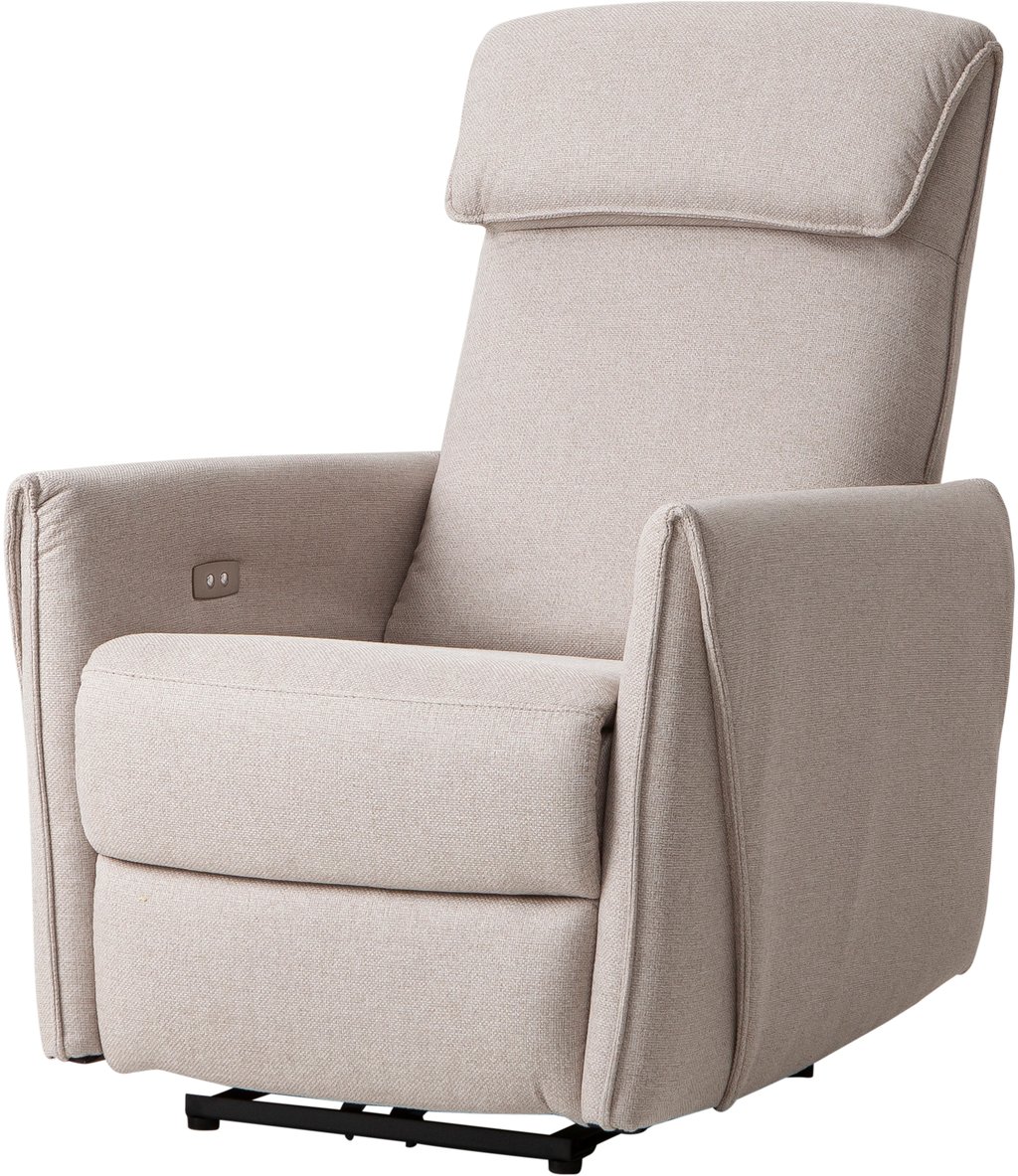 Gabriel lepotuoli sähkömekanismilla beige: Tyylikäs beige lepotuoli sähkömekanismilla, täydellinen rentoutumiseen olohuoneessa. Ergonominen muotoilu ja moderni ilme.
