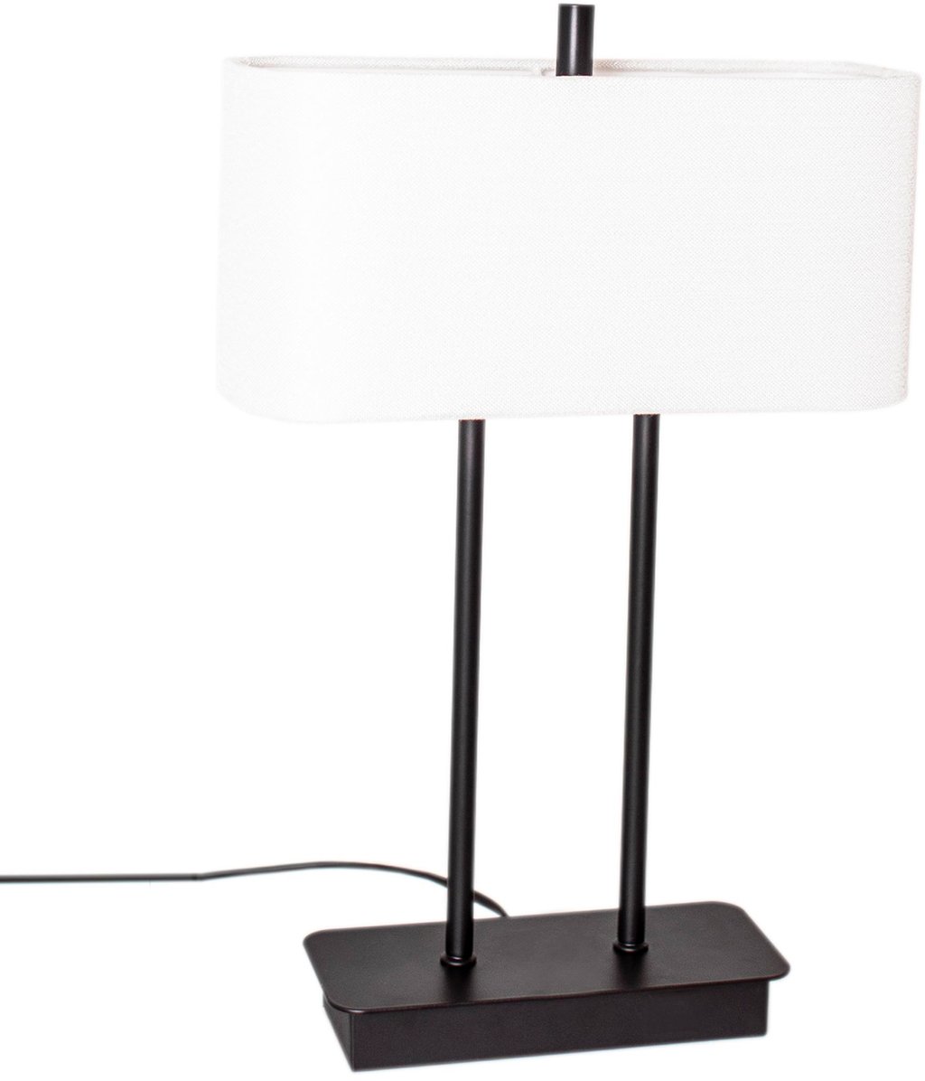Luton pöytävalaisin 56cm musta/valkoinen: Tyylikäs musta-valkoinen pöytävalaisin tuo modernia ilmettä sisustukseen. Sopii täydellisesti työpöydälle tai yöpöydälle.