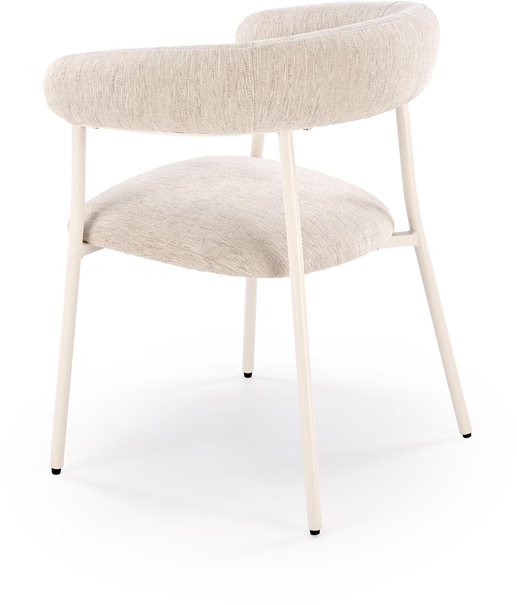 Aria ruokatuoli, beige / valkoinen