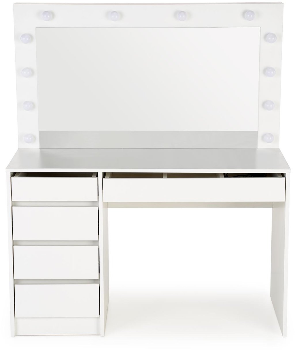 Hollywood kampauspöytä XL, valkoinen