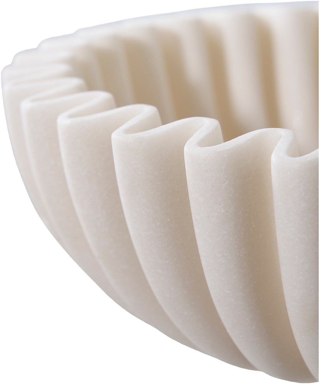 House Nordic kulho, polyresiini, beige, pyöreä 20x6,5 cm