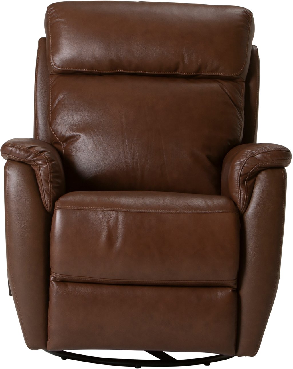 Loungea Colorado recliner-tuoli keinuva/pyörivä, ruskea nahka/keinonahka
