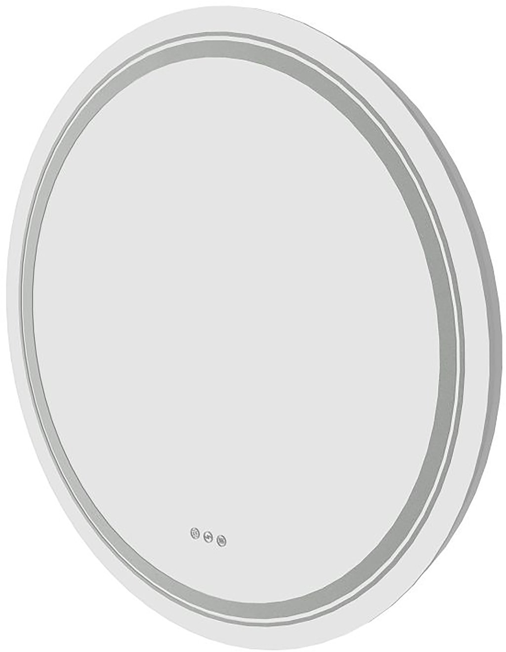 Kaste kylpyhuoneen peili led-valolla 60cm, hopea