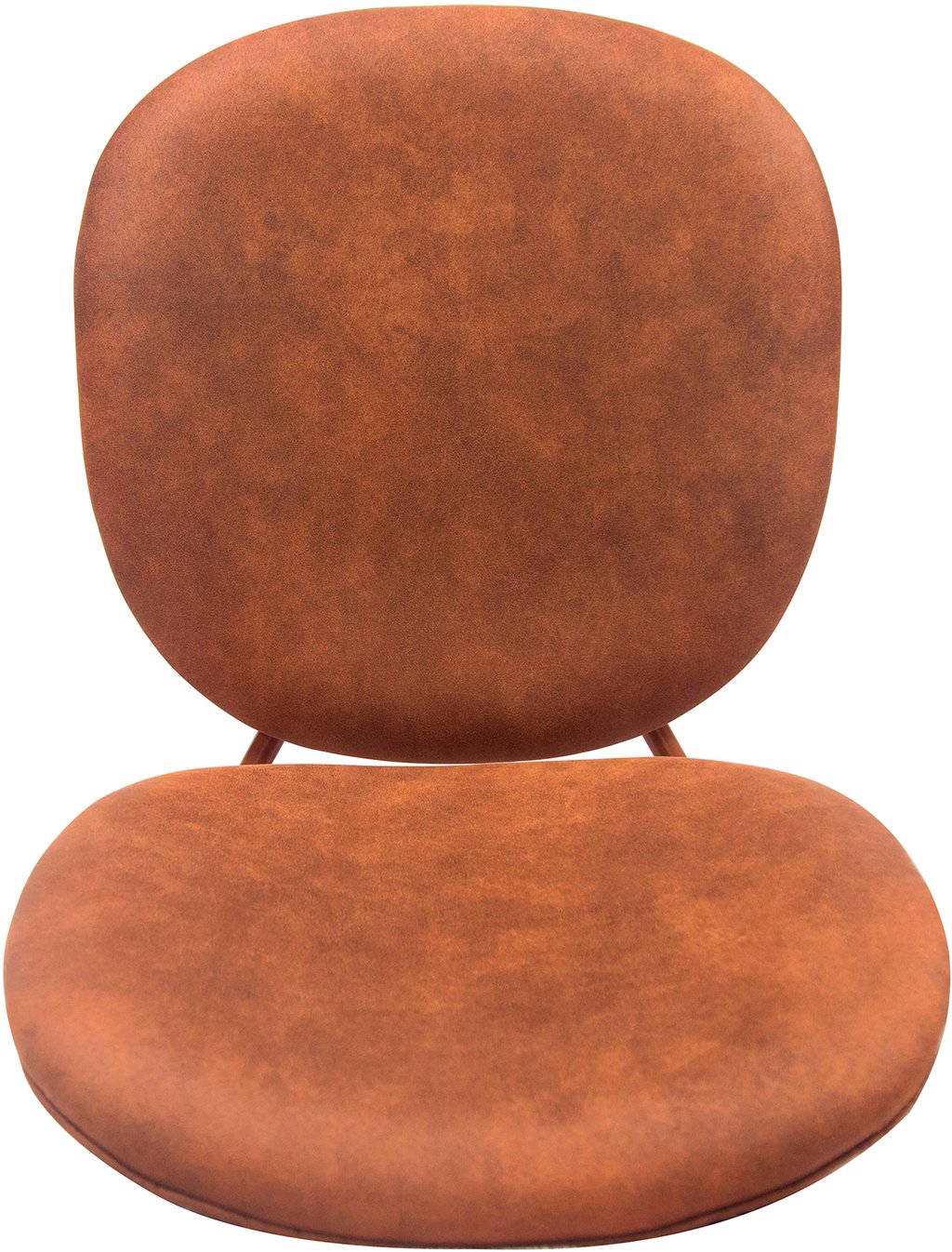 Saga ruokapöydän tuoli, ruskea metallirunko / ruskea kangas