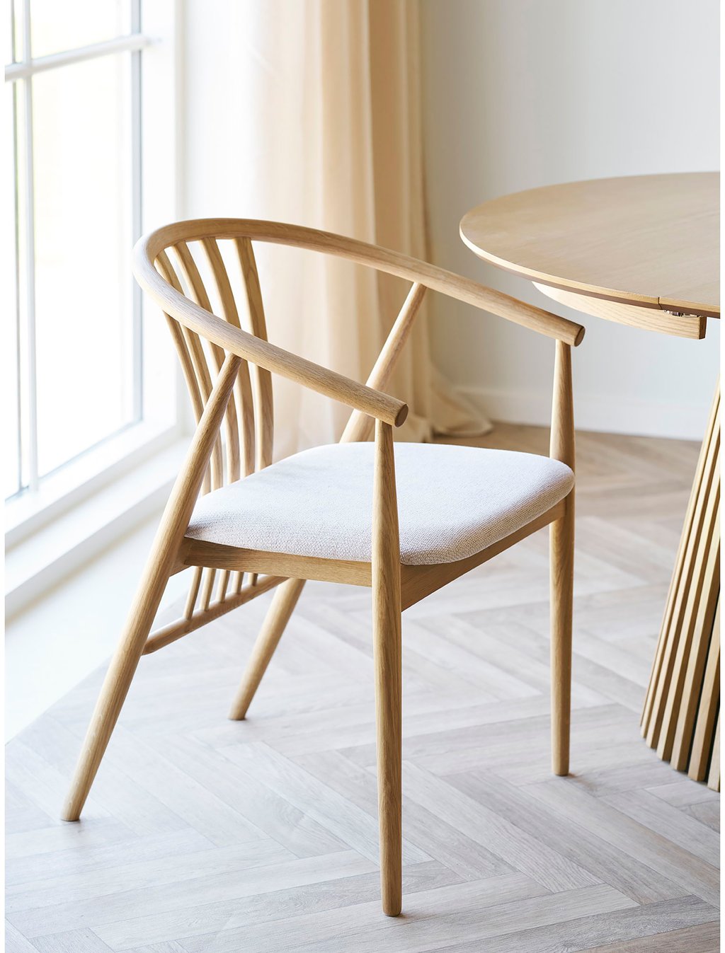 House Nordic Agustin ruokatuoli, natural tammi / hiekka
