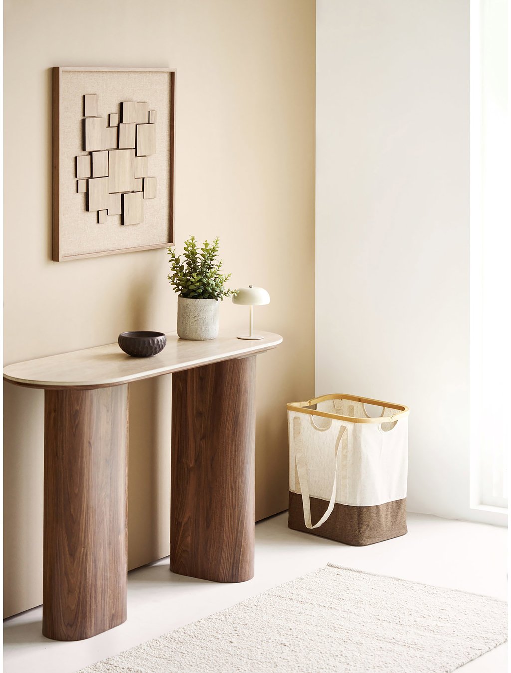 House Nordic ladattava pöytävalaisin, metalli, beige, ø13 cm