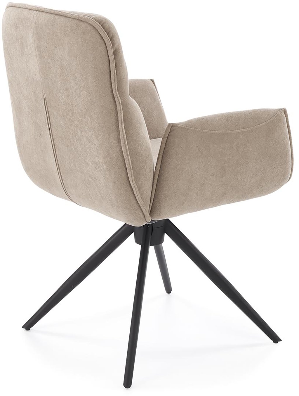 Noelle ruokatuoli, tumma beige / musta