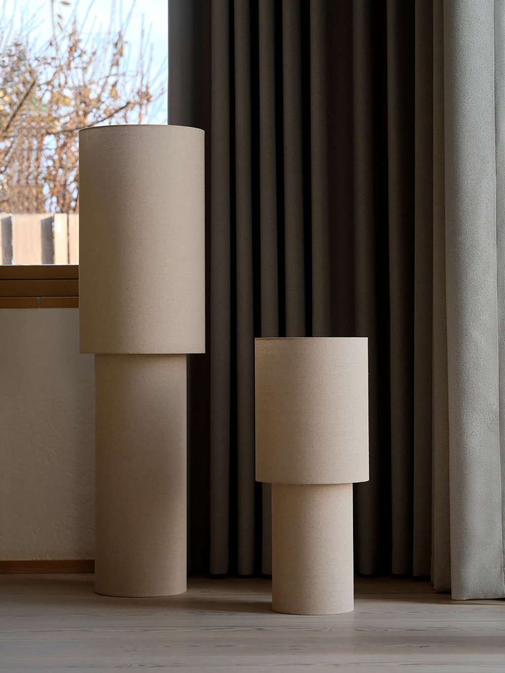 Nordlux Izara 60 lattiavalaisin beige