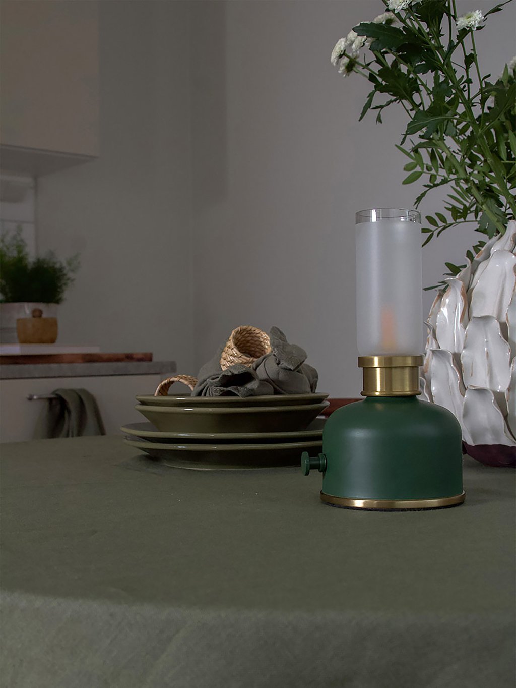 PR Home Frida ladattava pöytävalaisin tummanvihreä