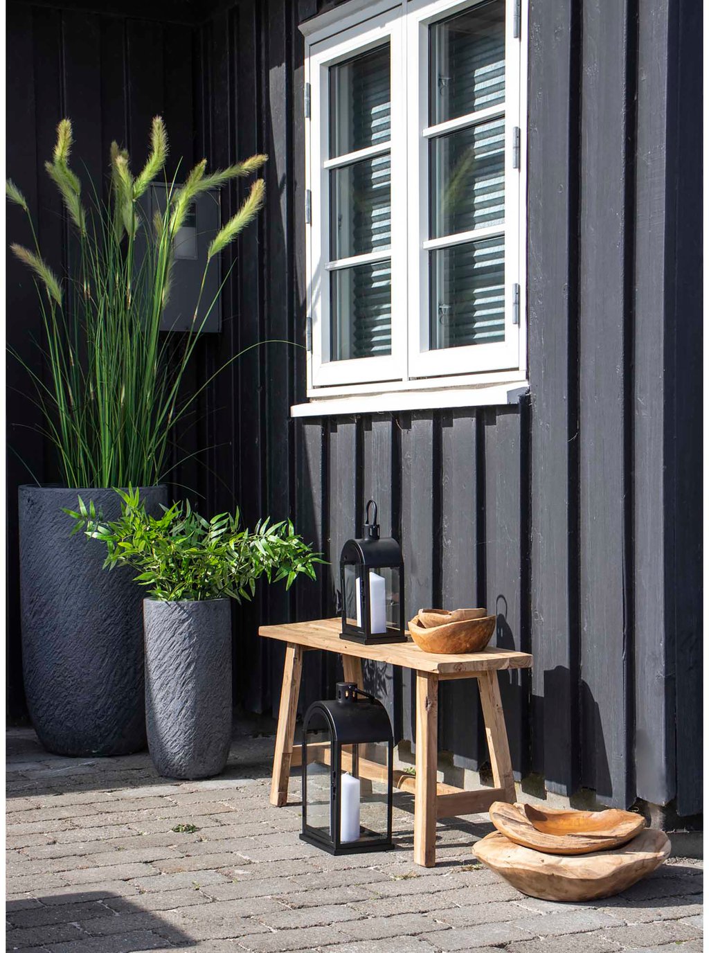House Nordic Rio kulho, tiikki, luonnonväri, pyöreä 30x10 cm