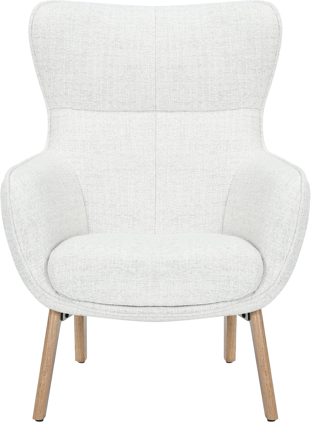 N&L Lisbet lepotuoli & rahi, beige verhoilu, natural tammen värinen runko