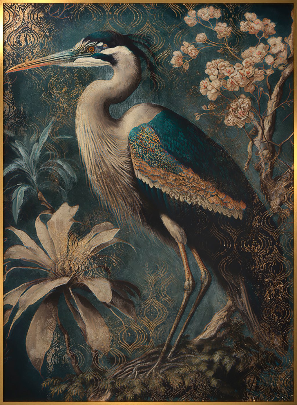 Green Heron taulu 70x100cm