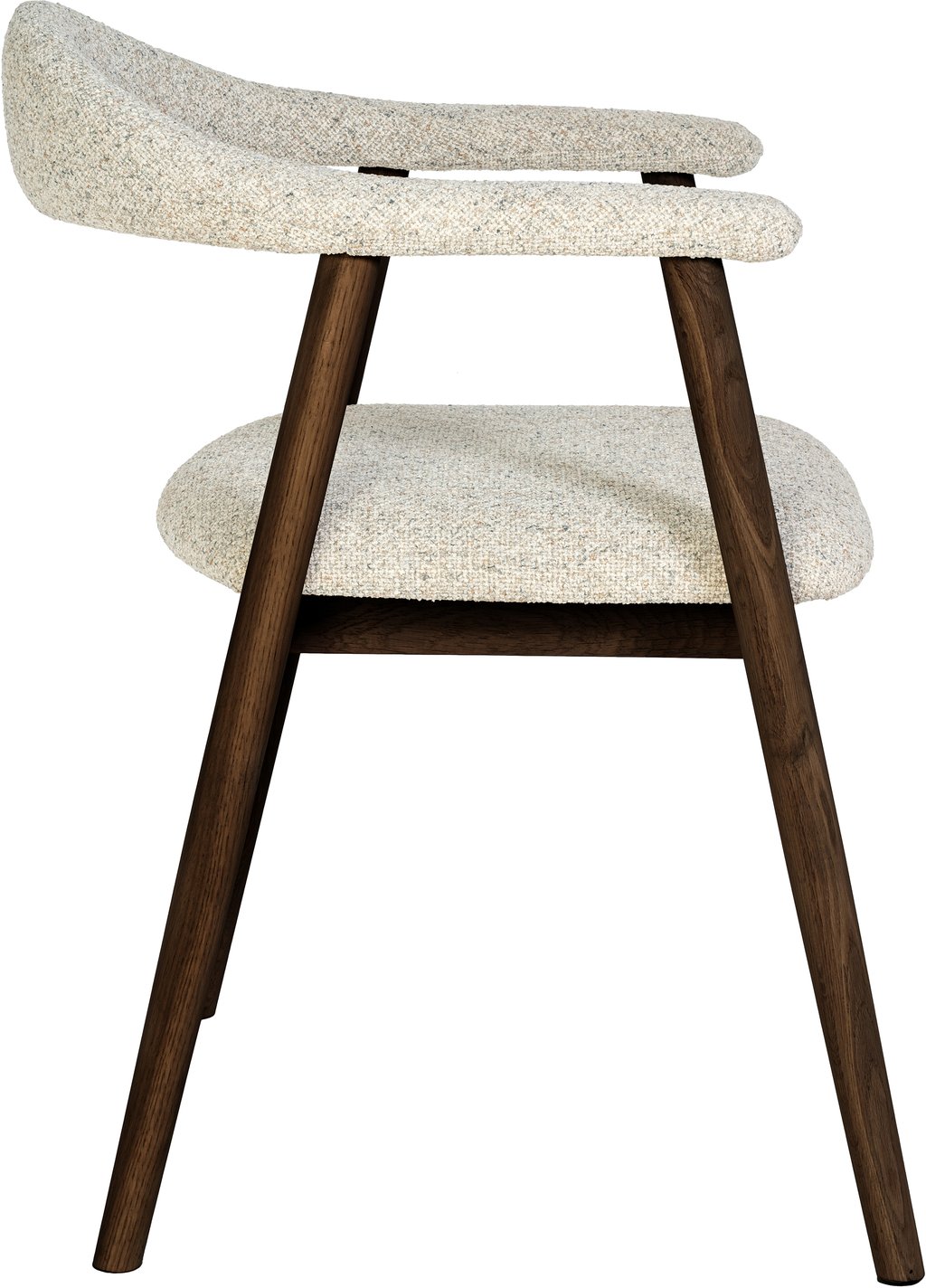 Nicola ruokatuoli, smoked tammi / beige kangas