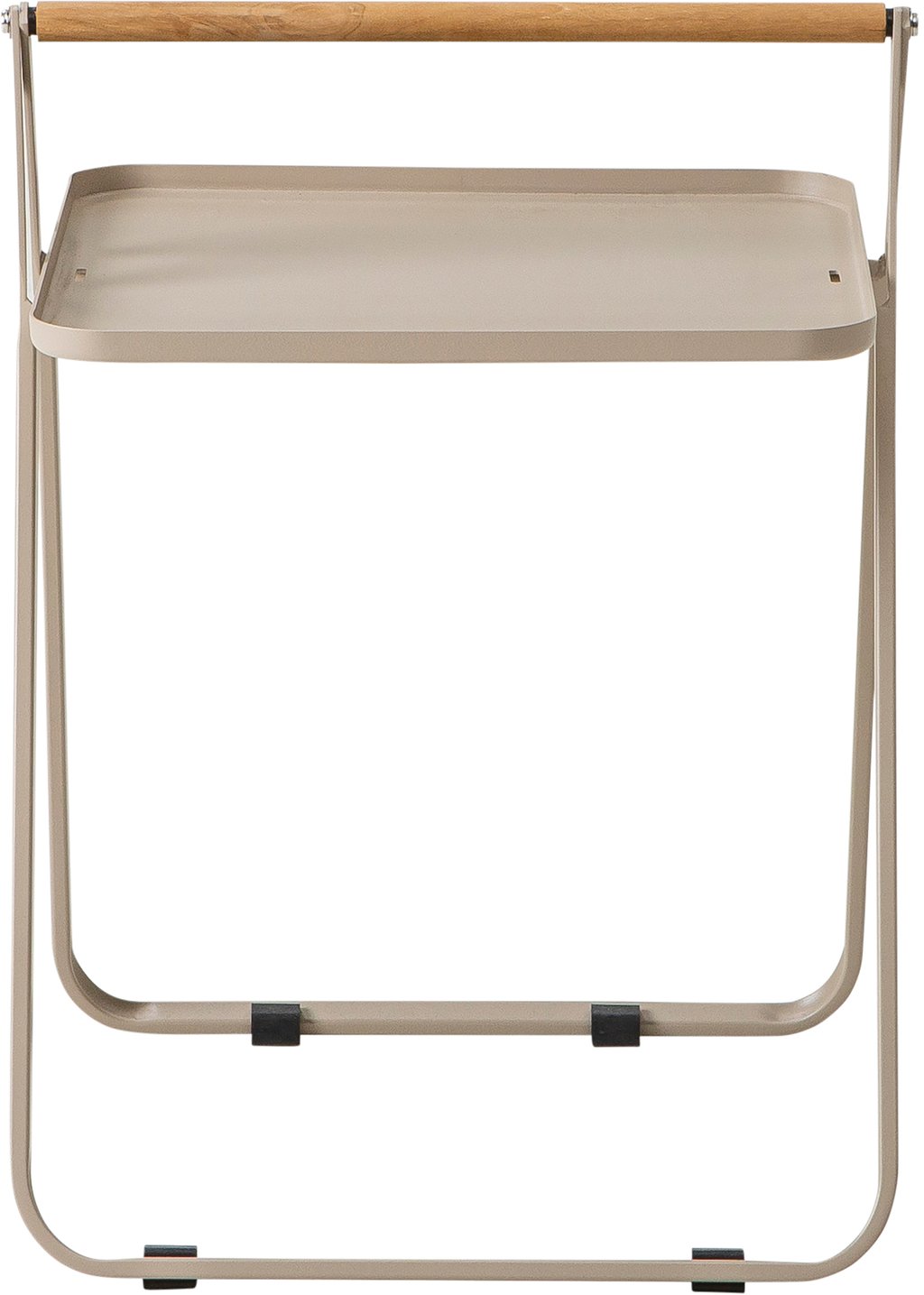 Clarin sivupöytä 42,5x42,5 cm vaalea taupe: Tyylikäs vaalean taupe sivupöytä ulkokäyttöön, täydellinen parvekkeelle tai terassille. Kestävä ja moderni muotoilu, joka sopii puutarhakalusteisiin.
