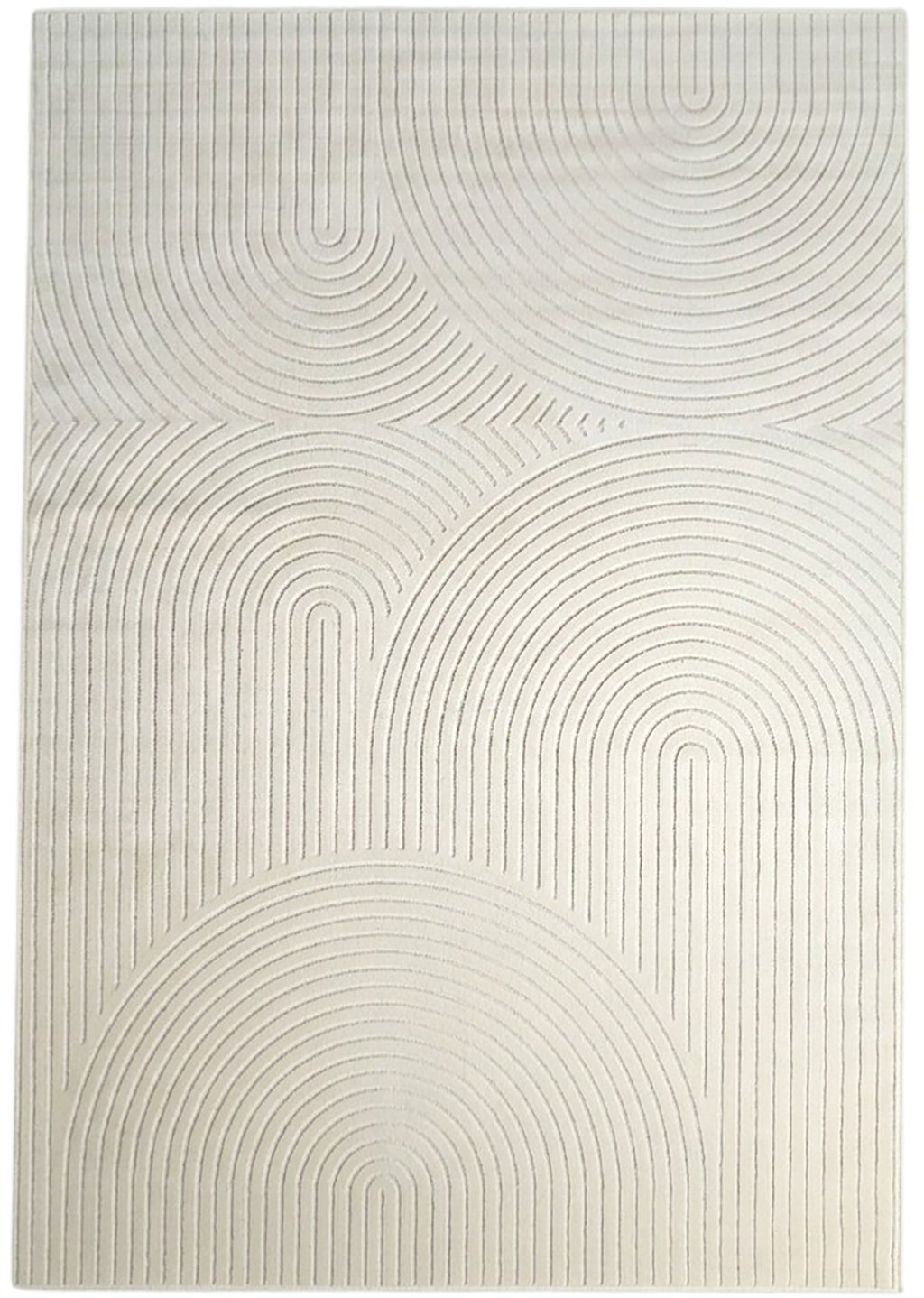 Kaari matto 200x290 cm valkoinen