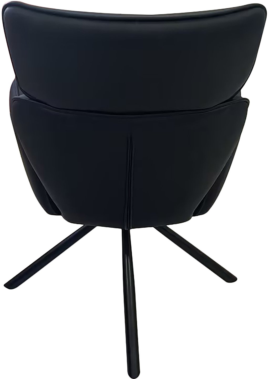 Astrid North Collection ruokapöydän tuoli, musta keinonahka: Tyylikäs metallirunkoinen ruokatuoli, musta bonded-nahka. Sopii moderniin ruokailutilaan. Kestävä ja mukava valinta ruokapöydän ääreen.