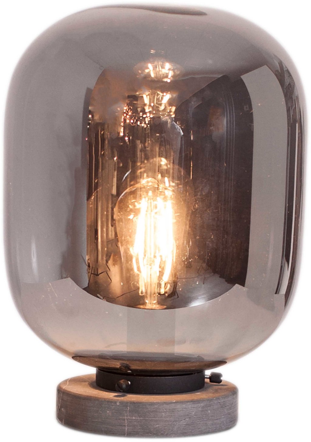 Leola pöytävalaisin 31cm savuharmaa: Savunharmaa pöytävalaisin, moderni ja tyylikäs, täydellinen sisustukseen makuuhuoneessa tai olohuoneessa. Luo tunnelmaa ja valoa.